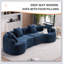 Canapé confortable à quatre places avec éponge de qualité supérieure et coussins élégants pour la maison, parfait pour la détente et le divertissement-252643605