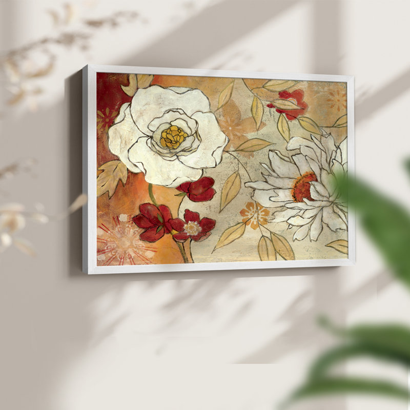 Lush Crimson I -Framed Print - Restickable