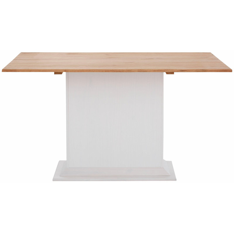 Rosa Solid Wood Dining Table, 75cm H x 90cm W x 140cm L, White