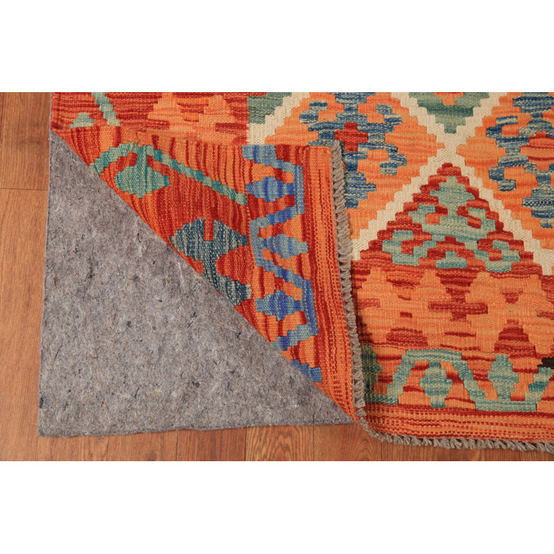 Tapis kilim en laine à tissage plat 8 x 10