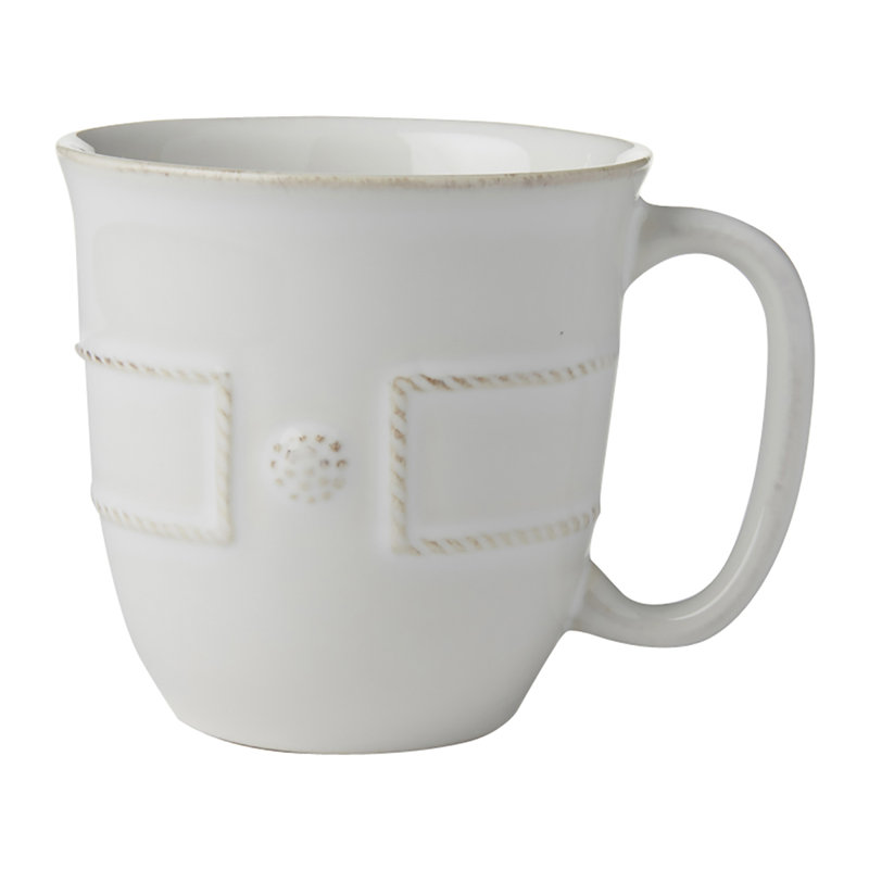 Berry & Thread French Panel Mug, Whitewash