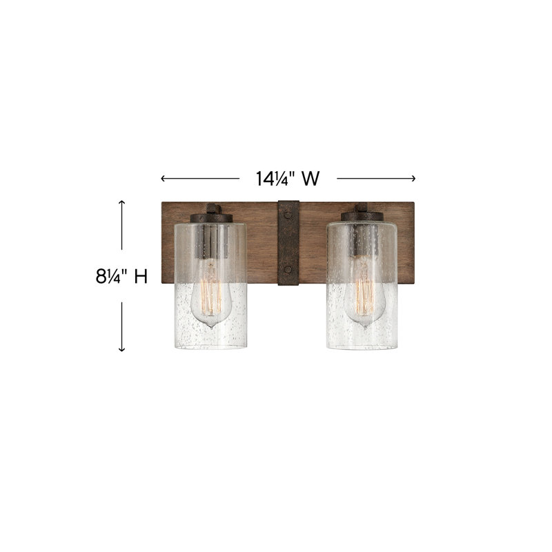 Sawyer 2-Light Dimmable Sequoia Vanity Light