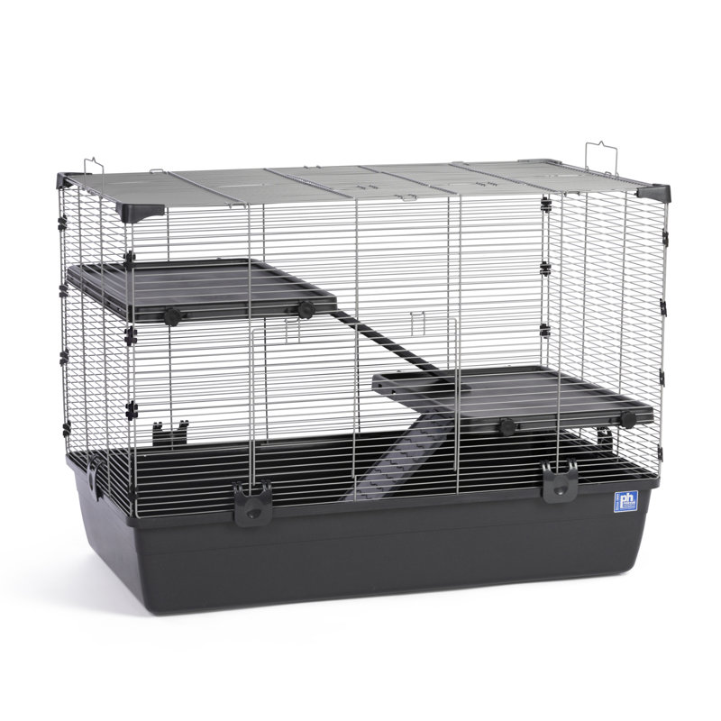 Cage pour petits animaux Drabeck, Noir