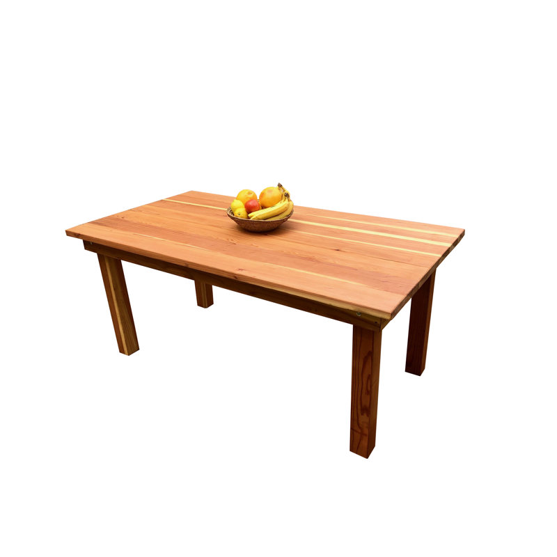 Solid Redwood Dinning Table