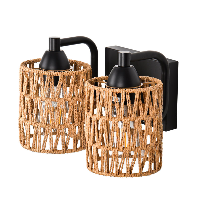Rattan Vanity Light, 2