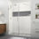 Nautis XL porte de douche à charnière sans cadre avec verre transparent StarCast de l 67,25 à 68,25 po x H 80 po