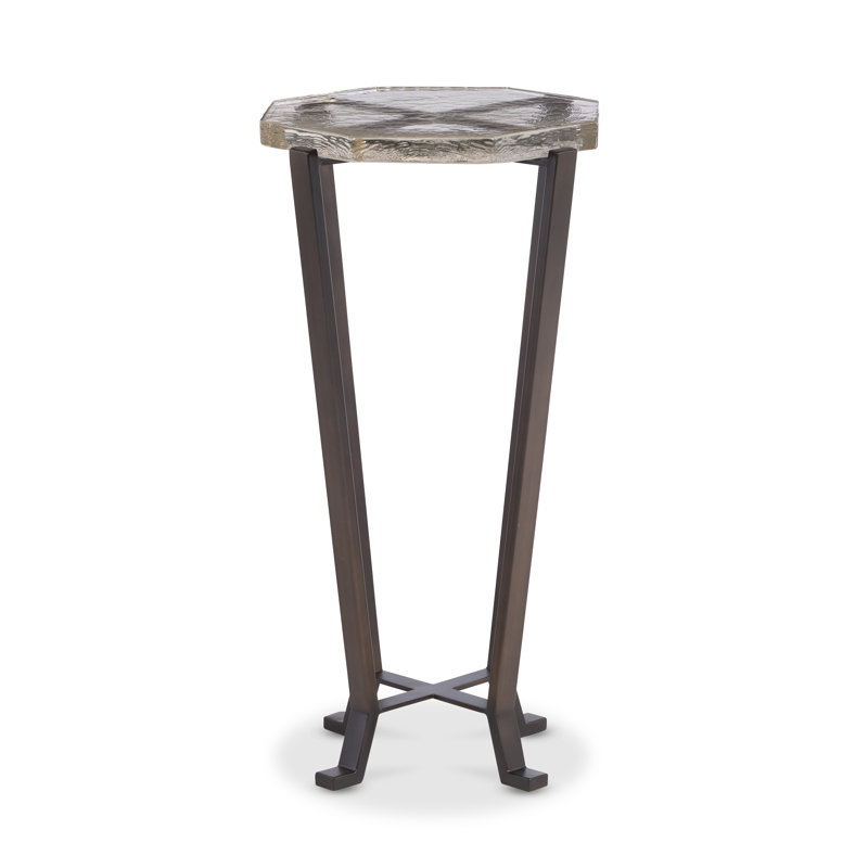 Maitland Smith Glass End Table