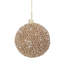 Ornement boule de Noël 4 po à paillettes dorées