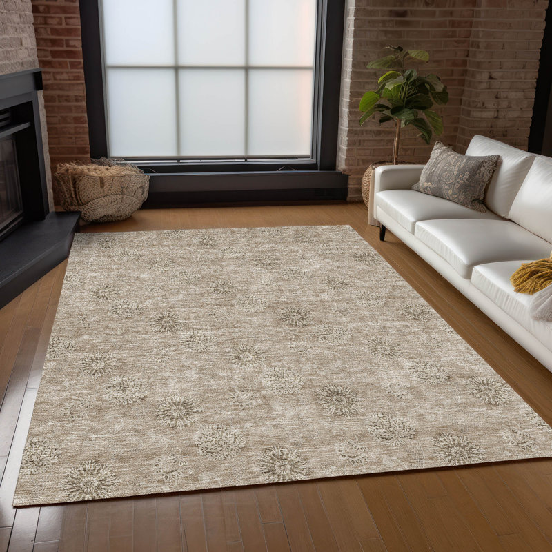 Tapis d'entrée antidérapant Leis, Rectangle 2'6" x 3'10"
