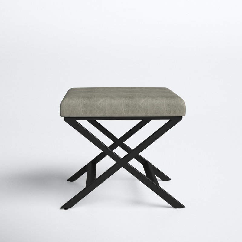 Priscilla Upholstered Ottoman, Gray