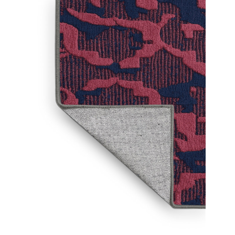 Tapis mauve lavable à la machine, Rectangulaire 3 pi x 5 pi