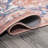 Ville Ornate Medallion Machine-Washable Terracotta/Navy Rug-1019337679
