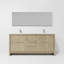 Robinet de meuble-lavabo double en métal l 72 po x P 20 po Lafarre-113113865-113113866