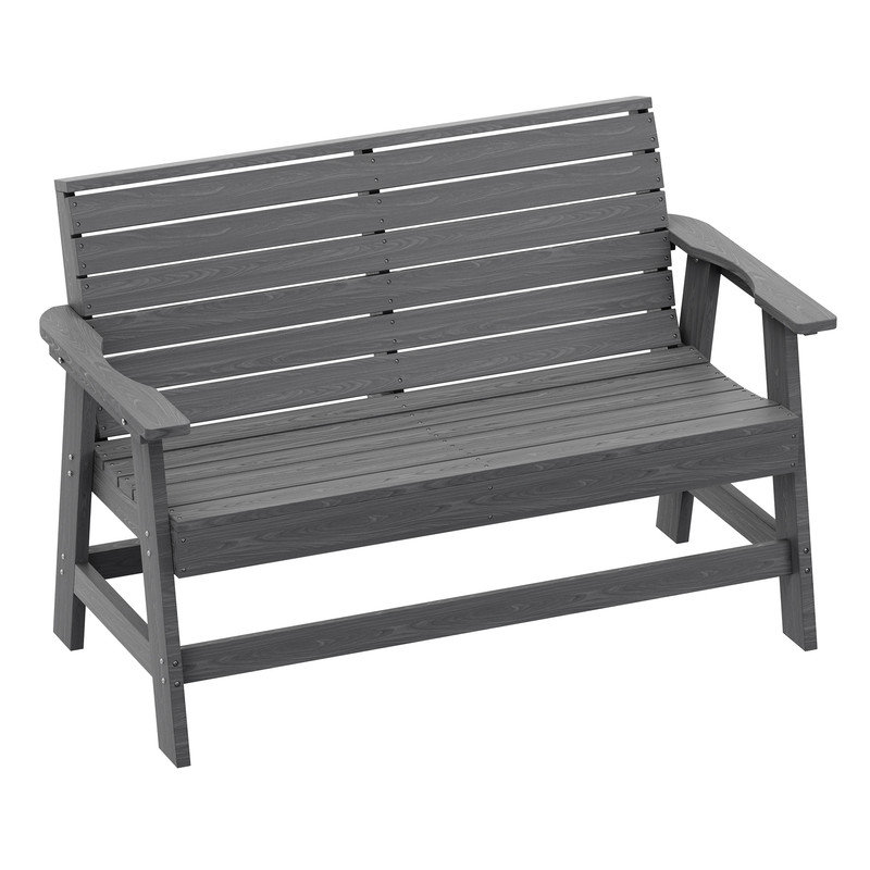 Banc d'extérieur en PEHD pour 2 personnes Davonia