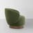 Modern Swivel Barrel Chairs With Wood Base-60020970