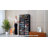  Modern Double Column 4-Tier Foldable Shoe Cabinet With Magnetic Doors, Black Storage Organizer For Entryway Or Closet-2086978002