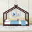 Wood House Floor Bed With Slats-376006404-376006402