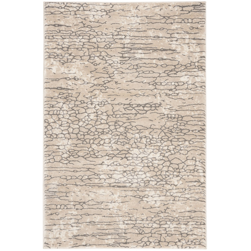Edvin Performance Abstract Rug, Rectangle 2' x 3'