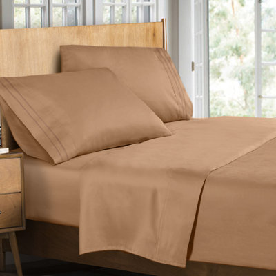 Microfiber Striped Sheet Set