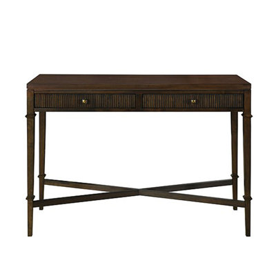 Fluted 2-Drawer Storage Console Table