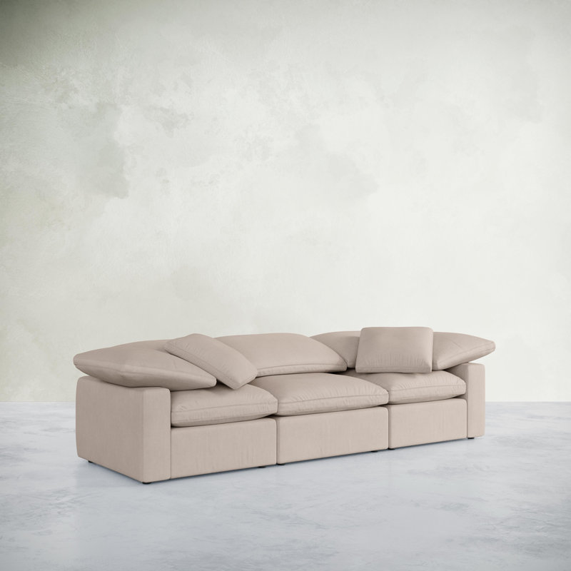 Soho Sofa, Fawn Polyester Blend