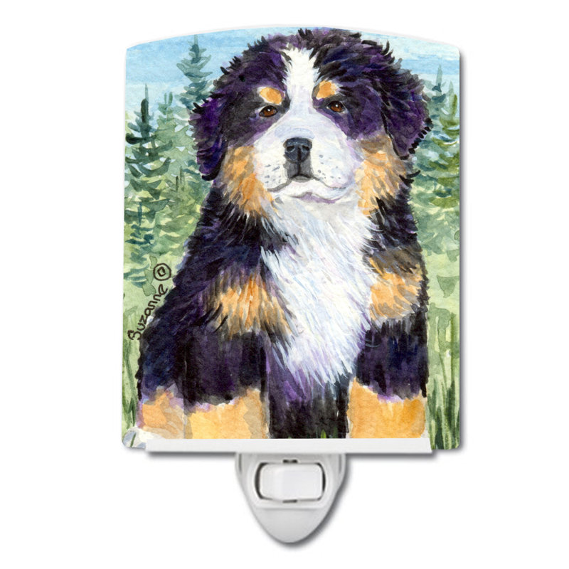 Bernese Mountain Dog Ceramic Night Light