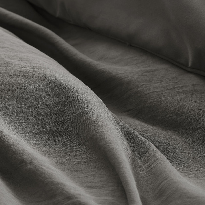 Ensemble d'édredon Harris, Gris, Édredon double + 2 taies décoratives standards