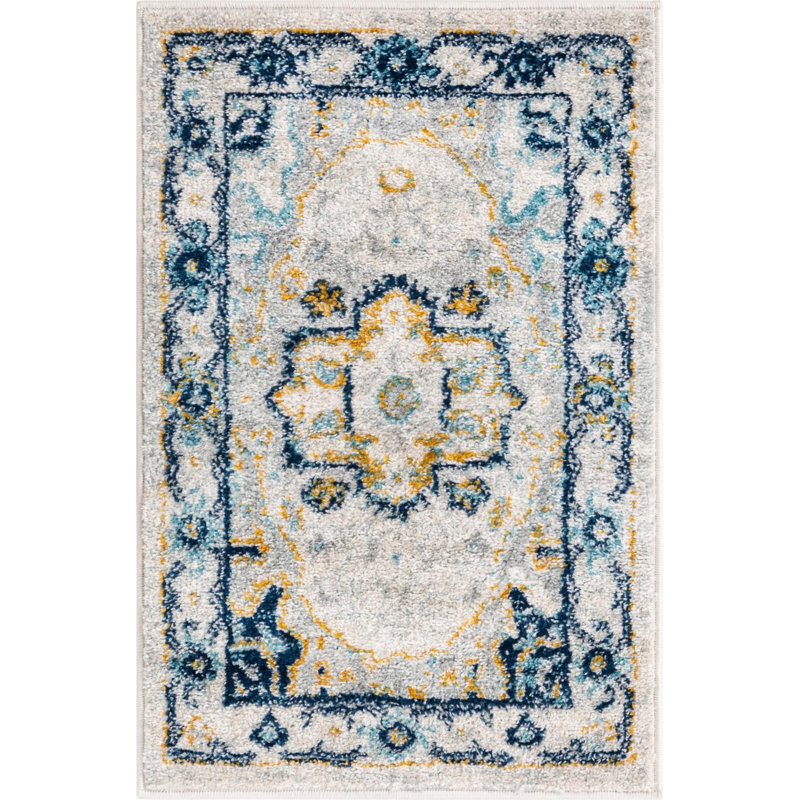 Ikat Indoor Rug, Rectangle 2' x 3'
