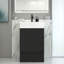 Meuble-lavabo de salle de bain avec lavabo en céramique, lavabo intégré avec 1 trou de robinet-259797593