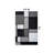 Astika Woven Geometric Gray/White/Black Area Rug - Modern Rectangles Polypropylene Carpet for Living Room, Bedroom, or Office-1688197387