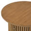 Table d'appoint Rustic Living - ronde avec tiroir de rangement et console à lattes verticales stables
