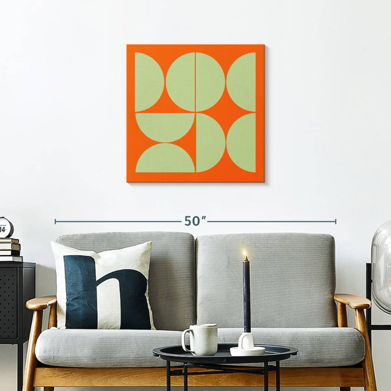 Collage demi-cercles Avery Mid-Century I, H 24 po x l 24 po