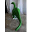 Statue de brontosaure vert géant en dinosaure en aluminium 90 po x 23 po x H 47 po
