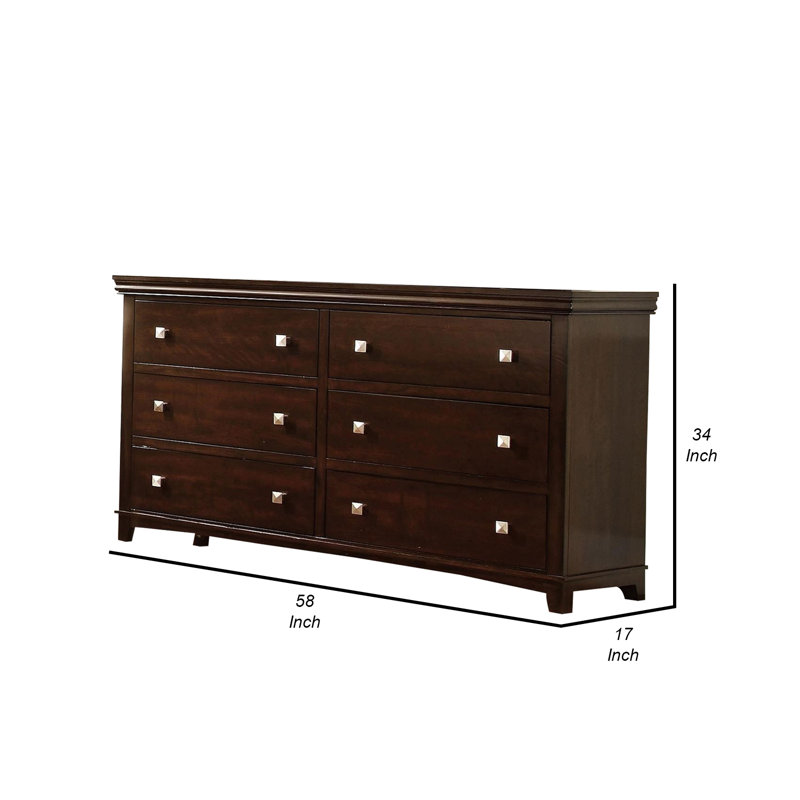 Commode design en bois de style transitionnel