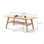 Table basse avec plateau central 100% bois massif