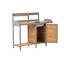 Table de table d'extérieur en bois avec évier