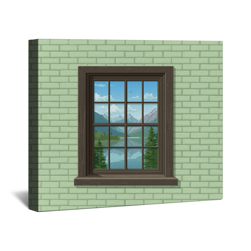 Toile de fenêtre Mountain View, 12 x 12 pouces