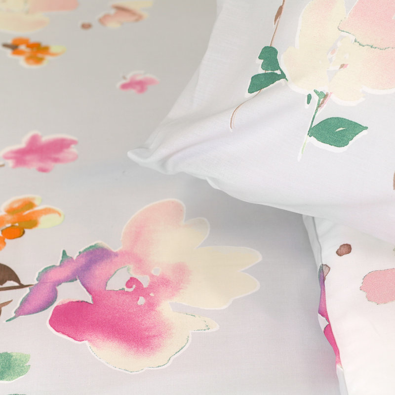 Jessica Polyester Floral Duvet Cover Set with Pillowcases, Super King Duvet Cover + 2 Pillowcases
