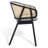 Caraline 17.8'' H Leather Upholstered Ash Cane Back Armchair-70605906