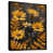 Toile avec cadre flottant noir