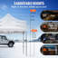 10 Ft. W x 10 Ft. D Metal Party Tent Canopy-1006917736