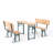 Havensville 4 - Person Metal Patio Dining Set with Rectangular Table
