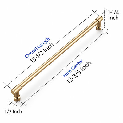 Kitchen Pulls Cabinet Handles 12-3/5 Inch 2 Pack
