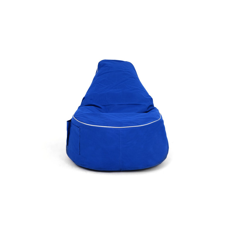 Blue Bean Bag Chair, 31.5 x 29.5 x 11.8 inches | 100% Polyester & Waterproof Fabric, Recycled Styrofoam Bead Filling | Removable Zipped Cover, Perfect for Relaxation & Kids' Playrooms, Comfortable & Stylish Design