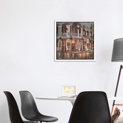 Jazz Du Jour 1 Piece Floater Frame Wall Art on Canvas