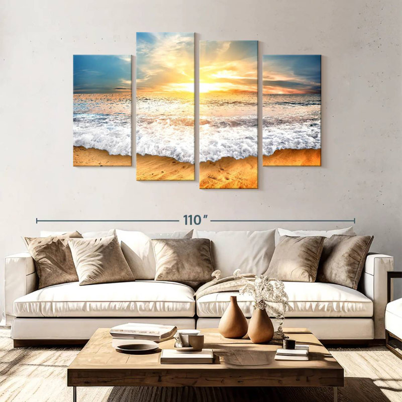 Sunrise Gillard Waves, H 54 po x l 84 po