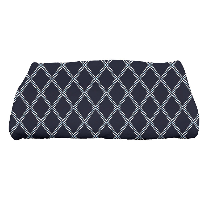 Serviette de bain East Urban Home, Bleu