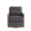 Fauteuil d'appoint pivotant en velours côtelé-768293672
