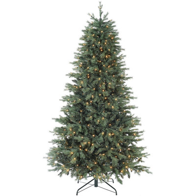 Green Realistic Spruce Christmas Tree with 450 LED Lights