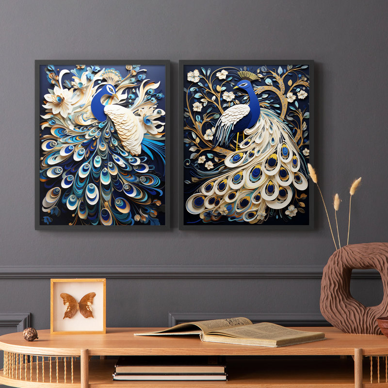 ANIMALS Series CCXI - reproduction encadrée de qualité supérieure - prête à être accrochée - aucun clou requis - aucun clou requis